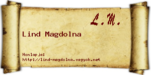 Lind Magdolna névjegykártya